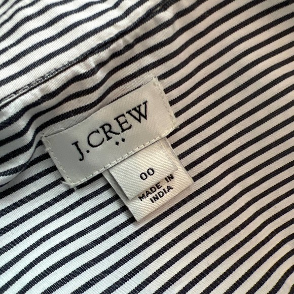 J. Crew Striped Shirt Dress - 00 - Picture 6 of 6